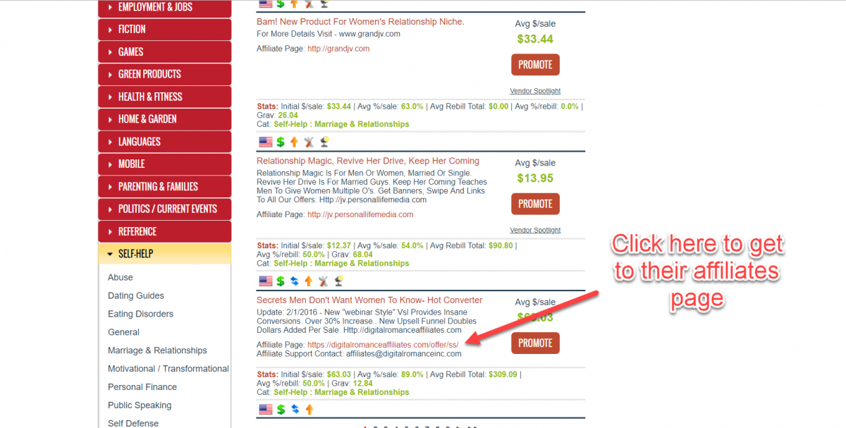 ClickBank affiliate offers 