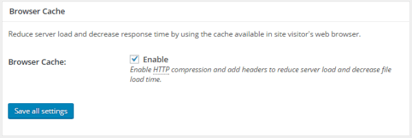 Enable browser caching in WordPress 