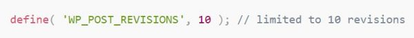 Limit revisions code 