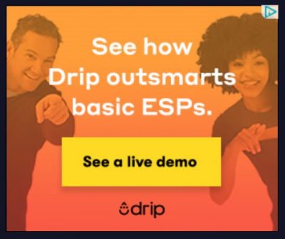 Screenshot of a retargeting ad aimed at brand awareness. The ad is inviting users to click to see a live demo of the product