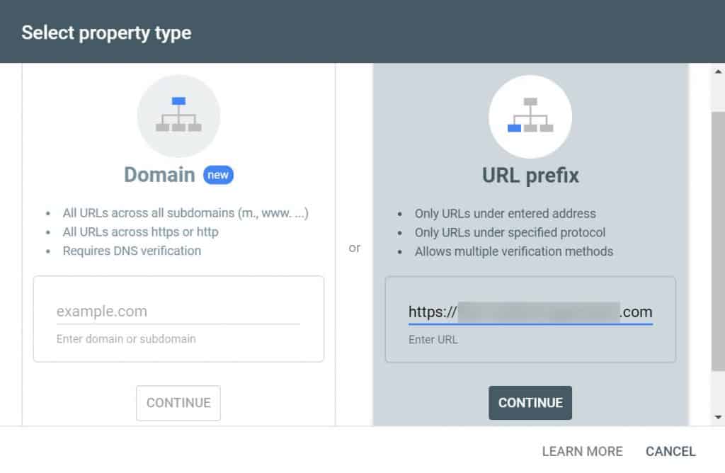 verify url prefix