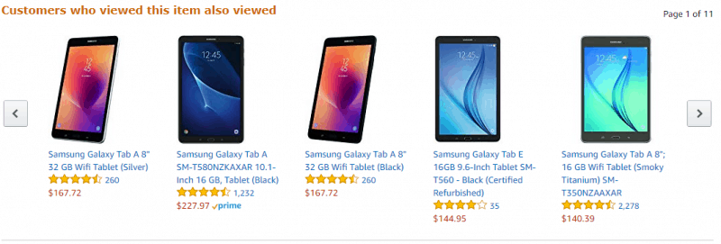 Related products in Amazon