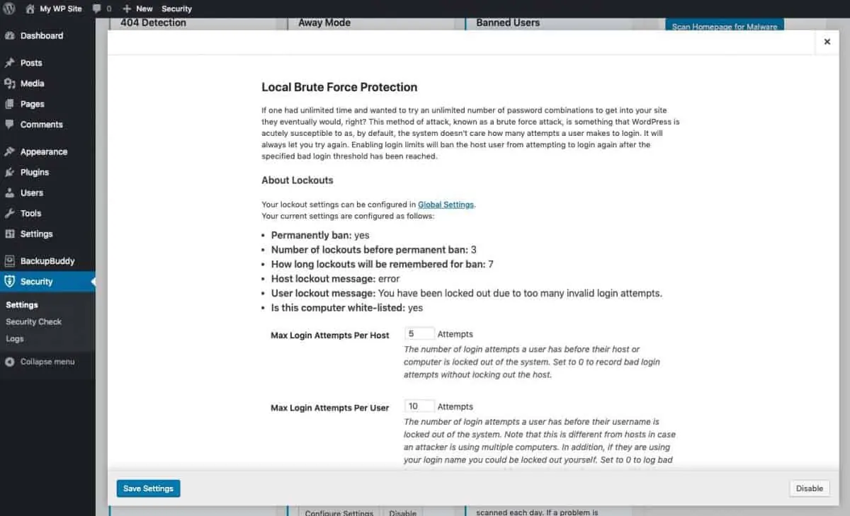 How to limit login attempts in iThemes 