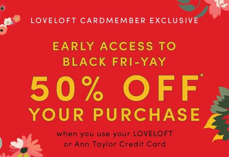 love loft black friday discount promo for vip customers