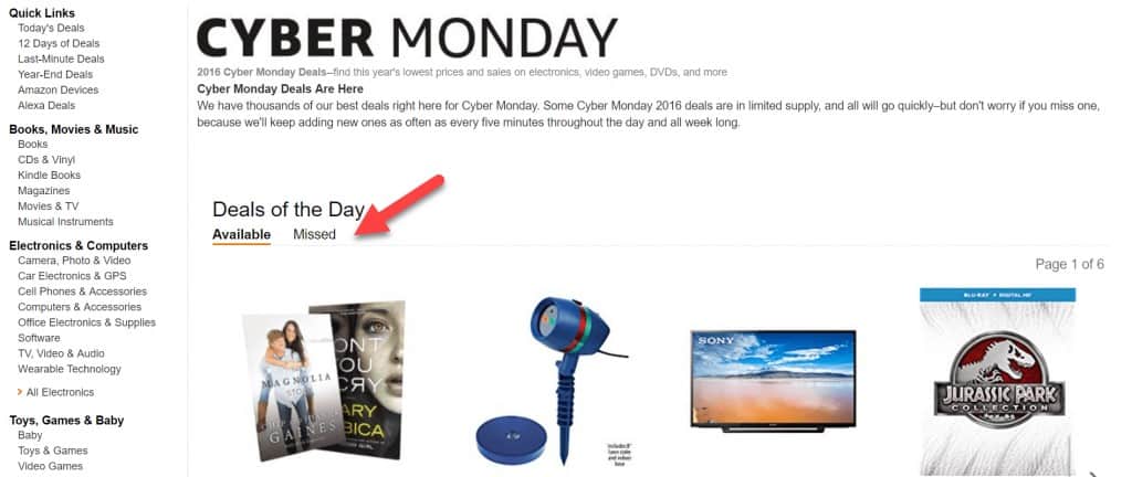 cyber monday deal of the day