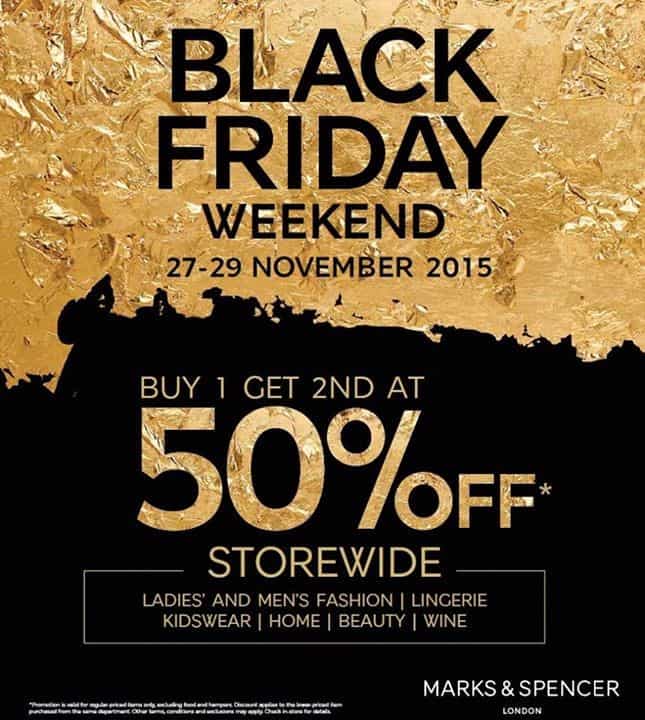 black friday weekend storewide discount, buy one get second at 50%