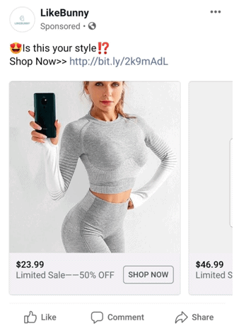 facebook DPA ads that promote a product user added to cart but hasn't purchased