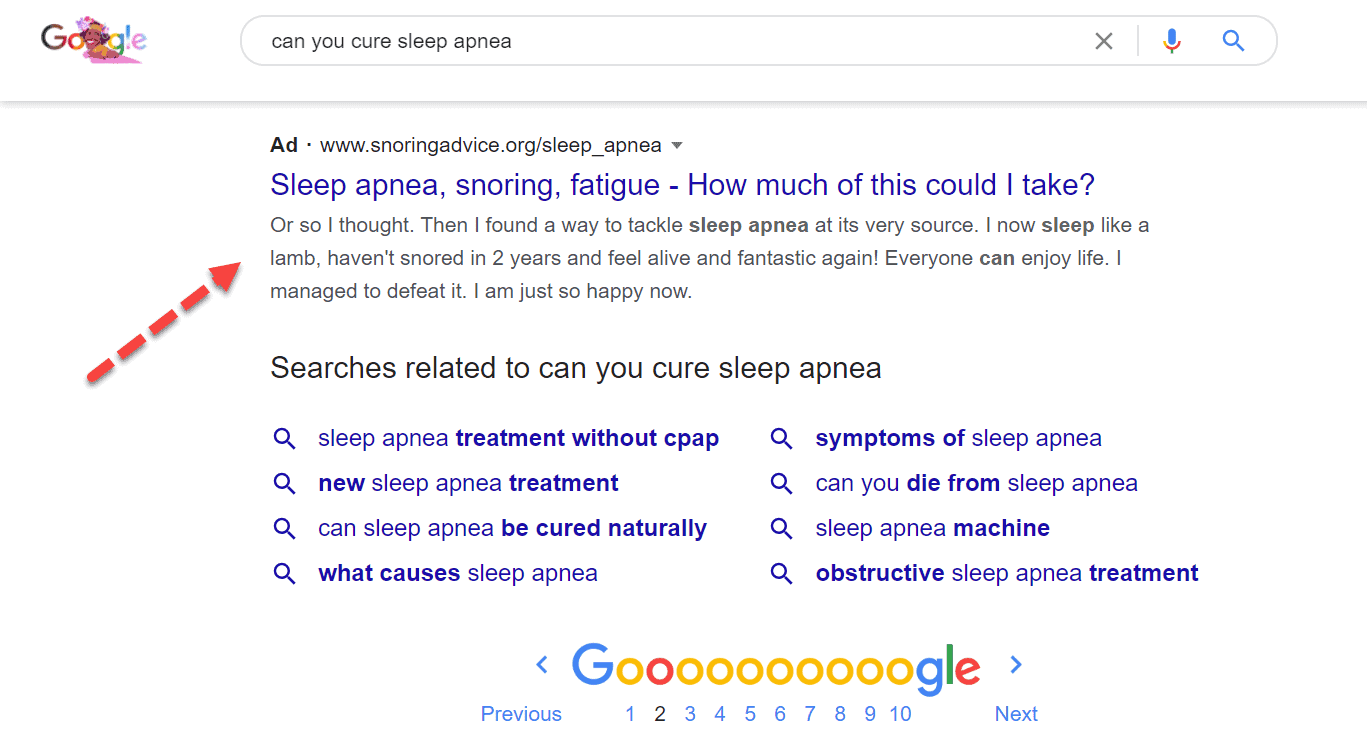 Google Ads - Snoring Device