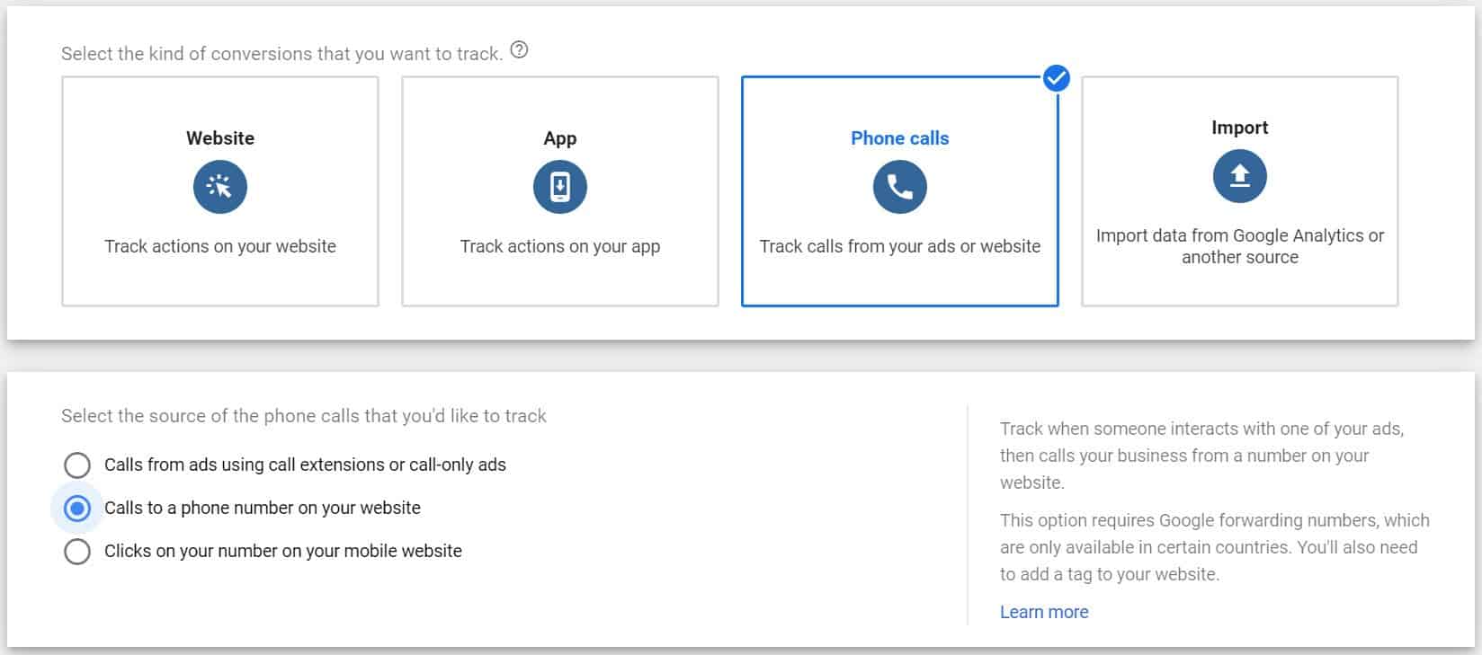 google ads tracking phone calls