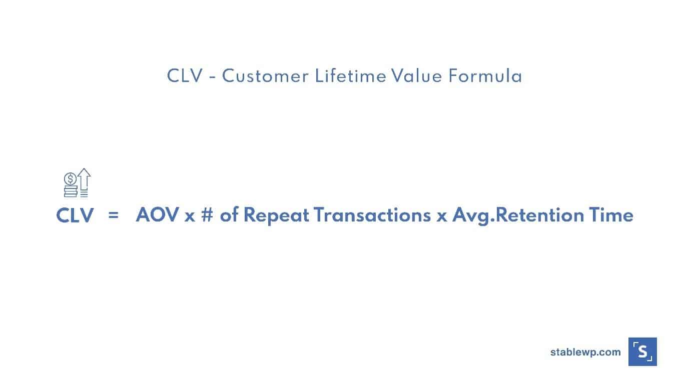 CLV Customer lifetime value formula