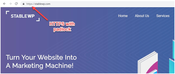 https with padlock