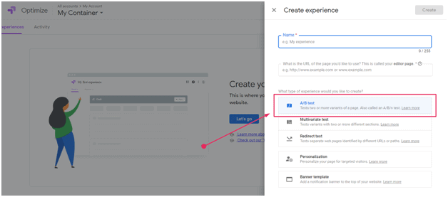 A/B testing your landing page CTAs