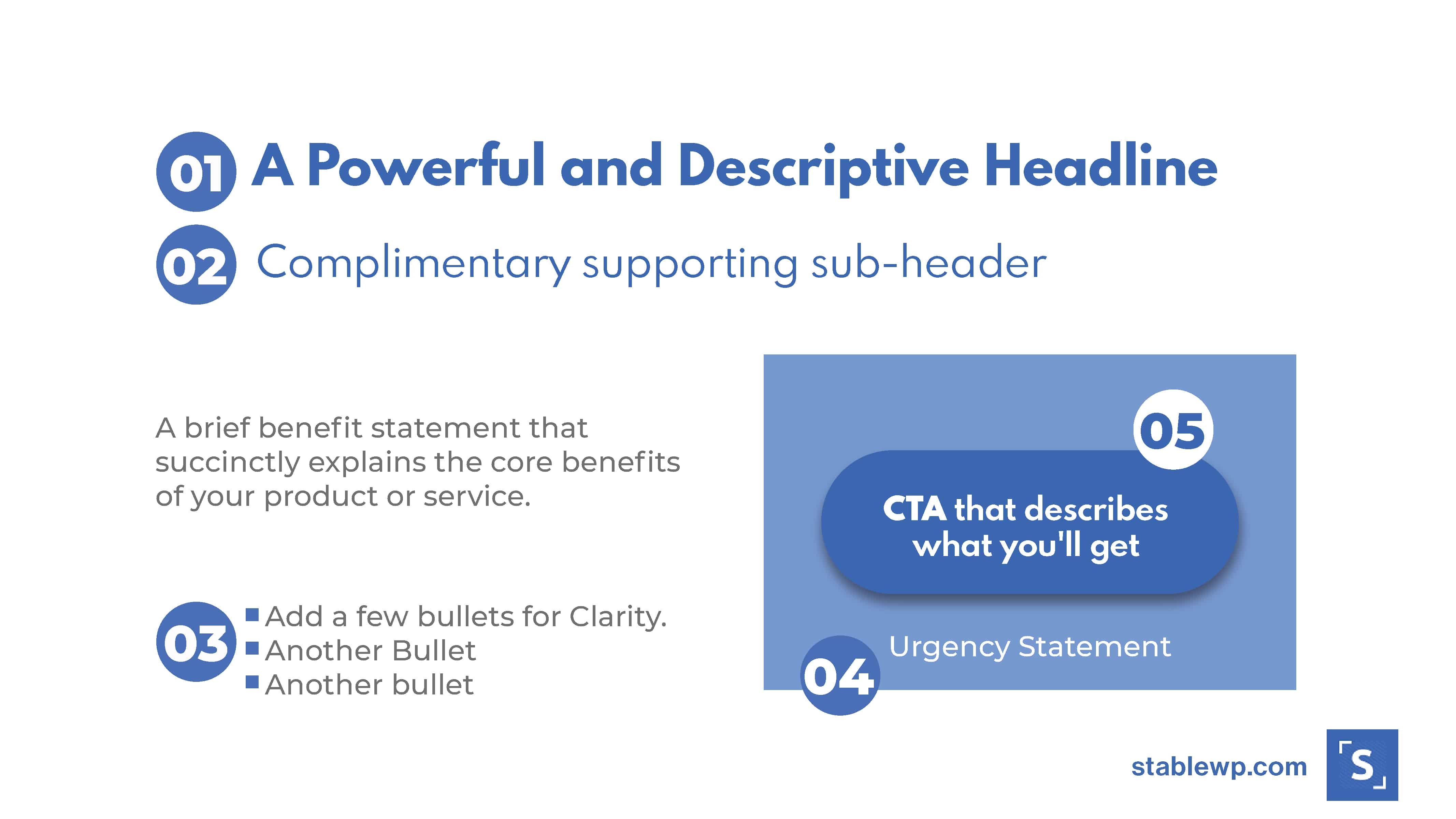 landing page CTA structure