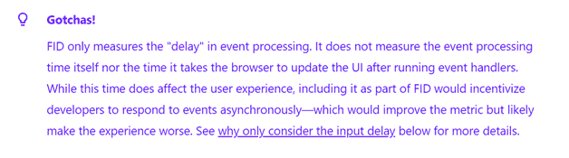 FID measures the delay during processing