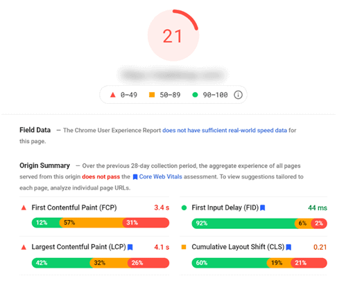 using Google PageSpeed Insights to check your Core Web Vitals