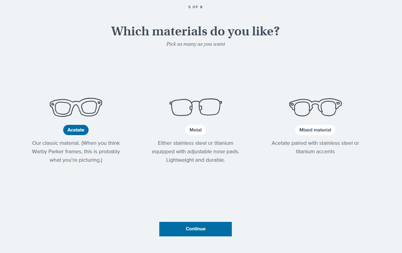 Hush quiz funnel example