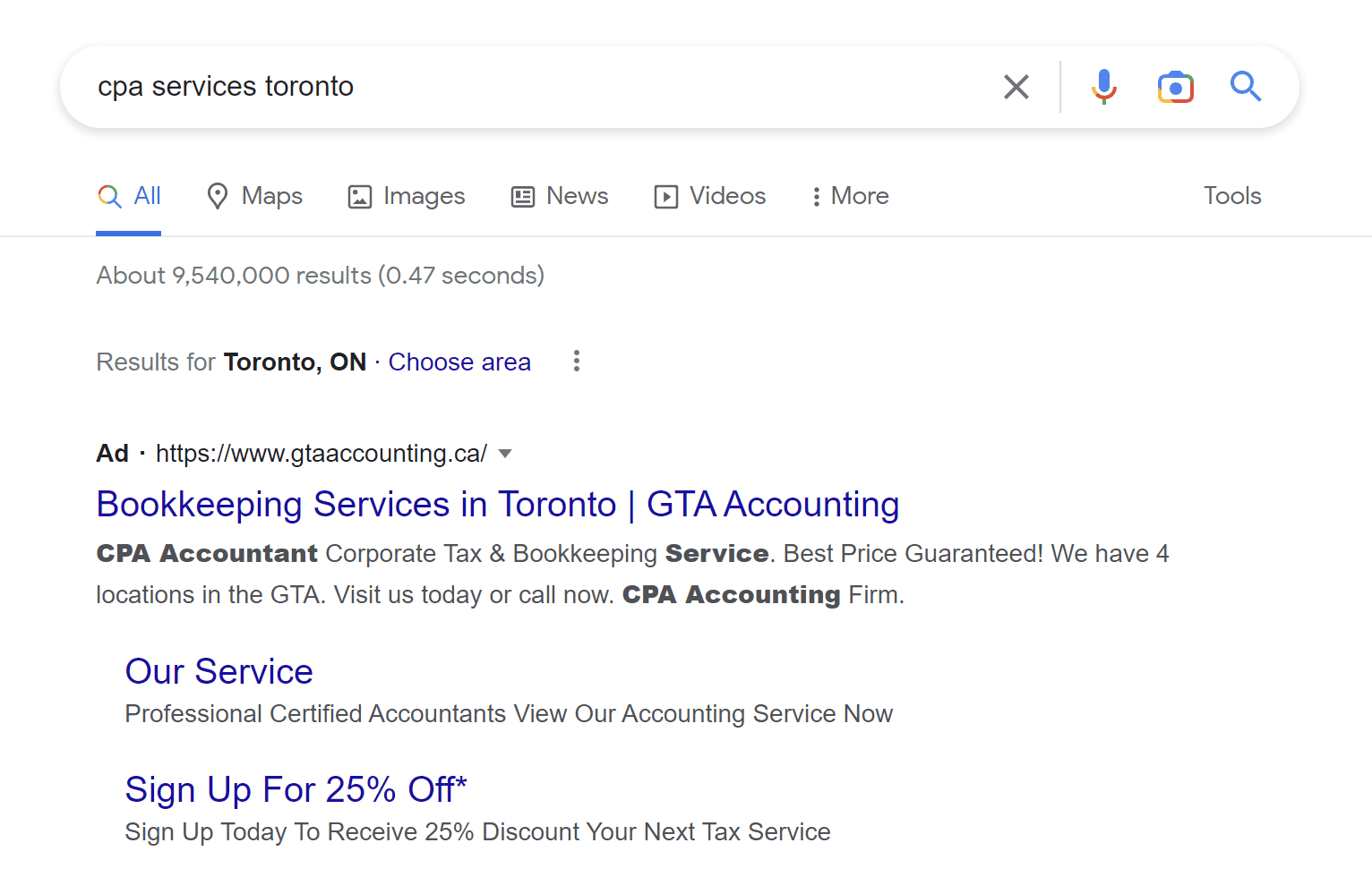 bolded keywords in google ads copy